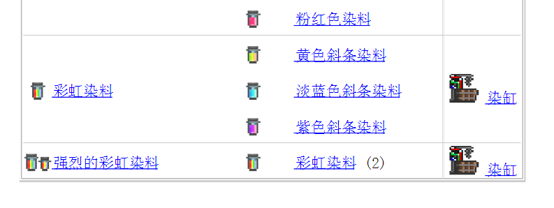 泰拉瑞亚染料怎么给武器染色