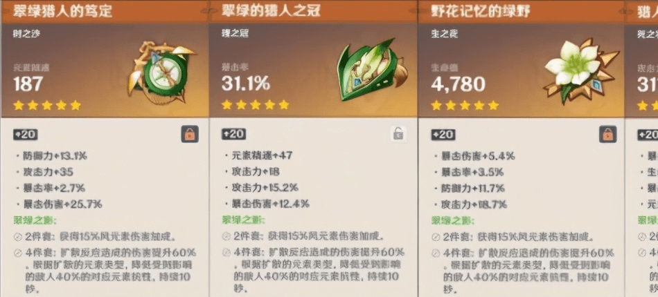 原神后期圣遗物怎么选