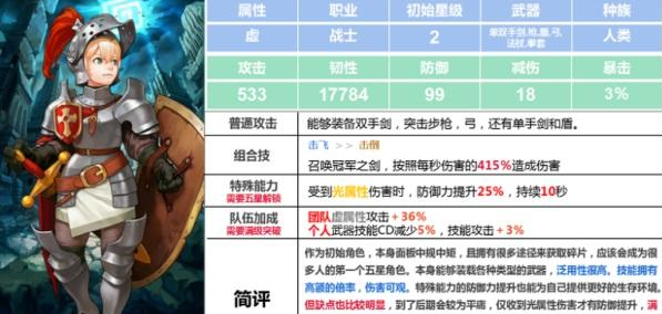 坎公骑冠剑魔像骑士值得培养吗