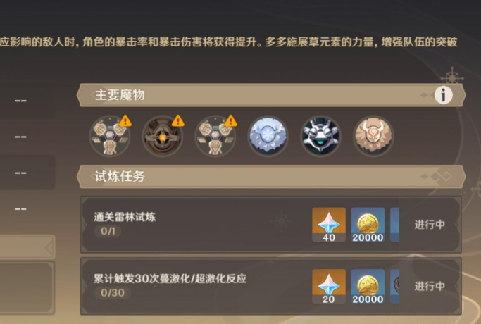 原神雷林试炼怎么玩 原神雷林试炼怎么玩