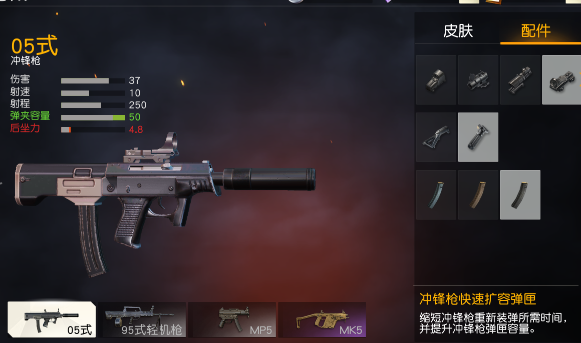 荒野行动冲锋枪强度能怎么样