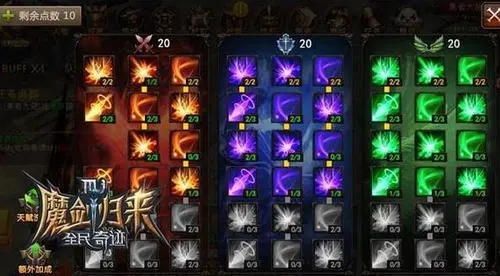 手游全民奇迹敏弓技能怎么加点