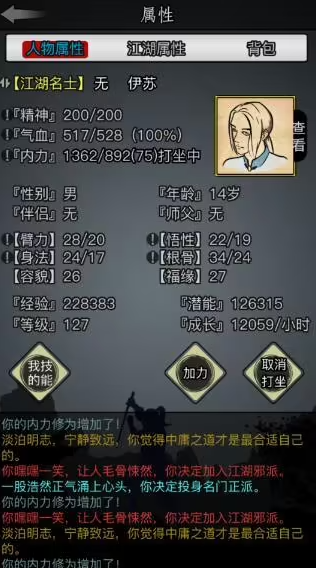 放置江湖开局完美属性是什么 智慧属性有什么用