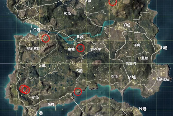 和平精英海岛有哪些苟分点 无人岛资源多吗