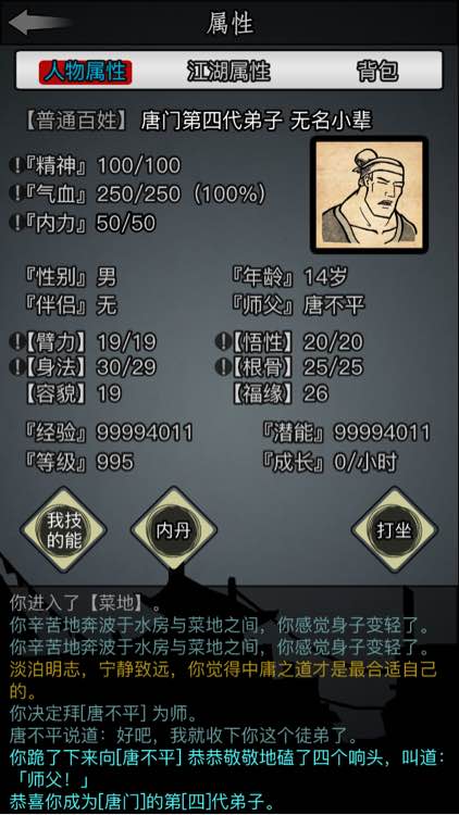 放置江湖怎么看武功好坏