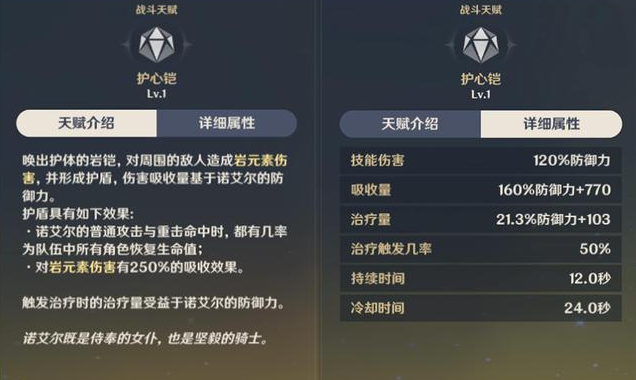原神诺艾尔天赋是什么 原神诺艾尔天赋是什么