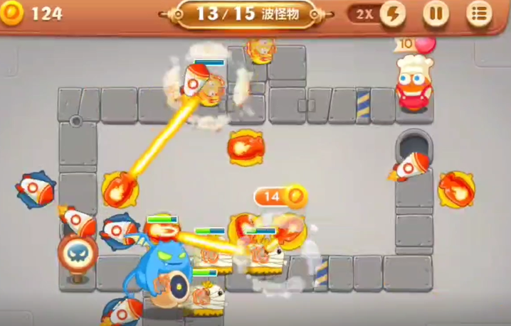 保卫萝卜3第13关怎么过