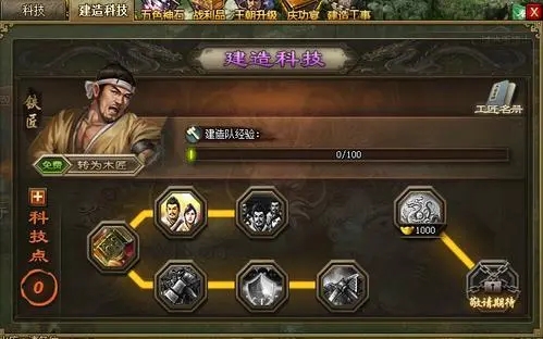 攻城掠地科技都有什么