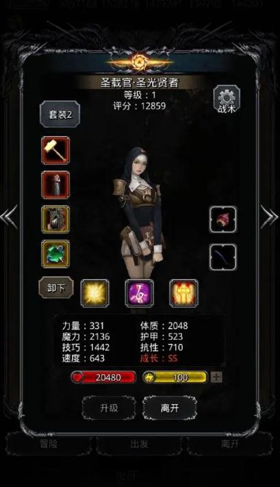 地下城堡2各个职业需要什么属性