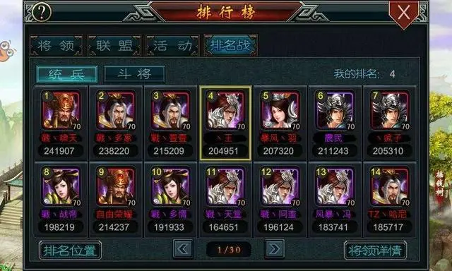 帝王三国将领怎么分的