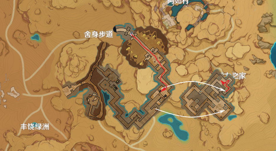 原神大走廊闪烁的零件在哪