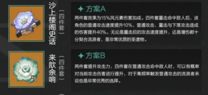 原神流浪者圣遗物怎么配 原神流浪者圣遗物怎么配