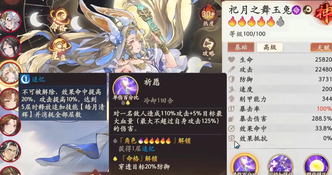 西游笔绘西行祀月玉兔强度怎么样