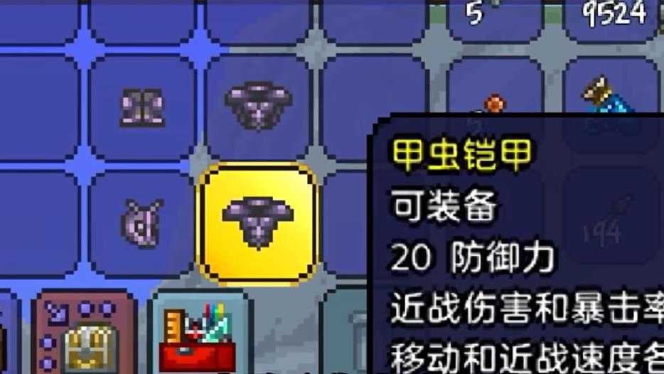 泰拉瑞亚甲虫套怎么选择