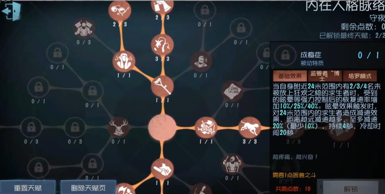 第五人格守夜人天赋怎么点