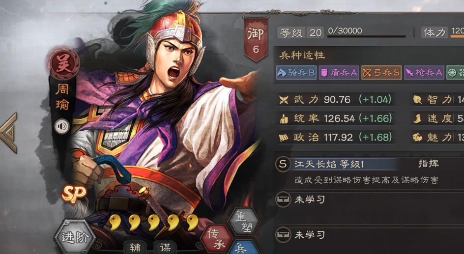 三国志战略版sp周瑜怎么配队