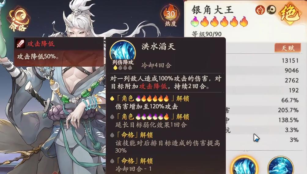 西游笔绘西行银角大王怎么加点