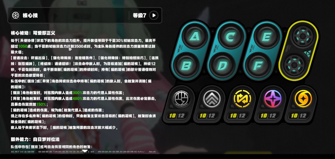 绝区零千夏毕业面板要达到多少