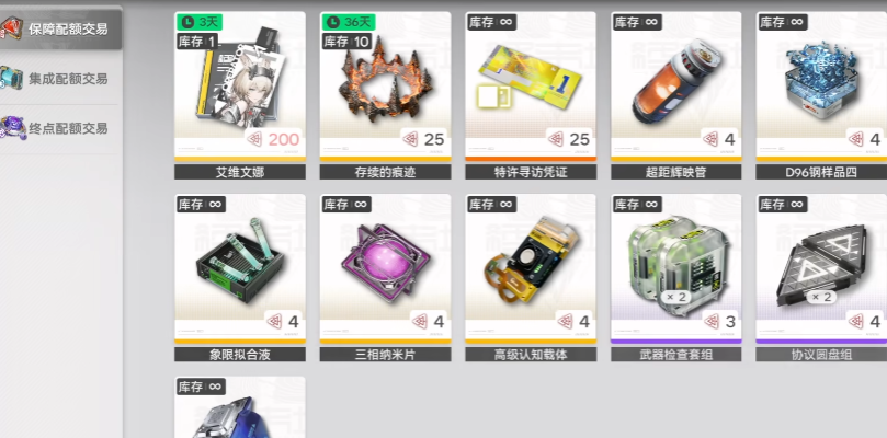 明日方舟终末地配额有什么作用