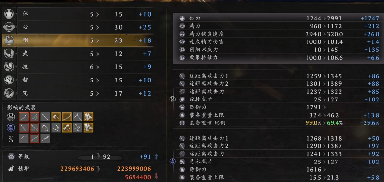 仁王3属性如何加点