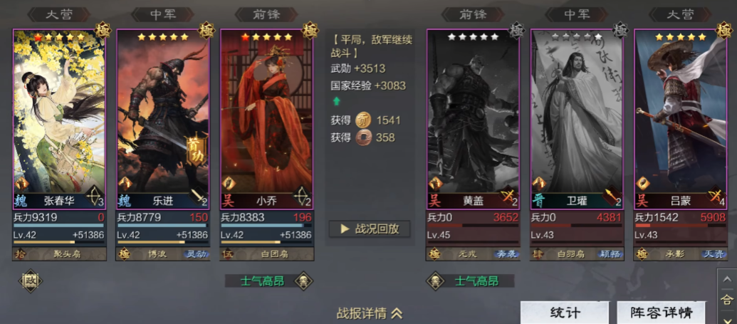 率土之滨张春华队伍如何构建