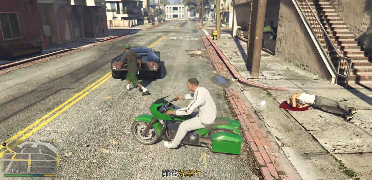 GTA5有借有还中怎么抢摩托
