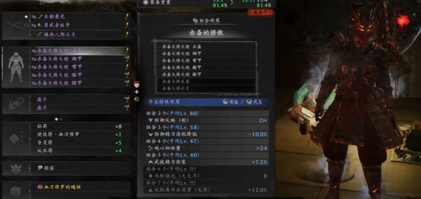仁王3赤备大将套装怎么样