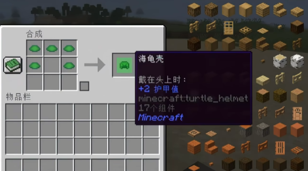 我的世界海龟壳作用是什么