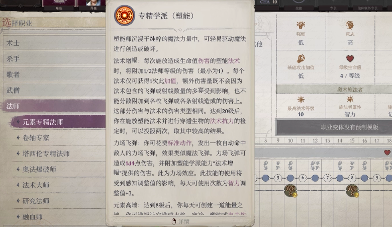 开拓者正义之怒法师职业的基础特性有哪些
